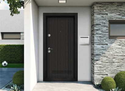 Блиндирана врата модел tp 003, цвят Черна перла