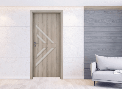 Вътрешна врата - Gradde Paragon Glas 3-4, цвят Вералинга